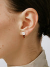 OLIO E ACETO Sterling Silver Quartzite/Lapis Lazuli/Red Snakeskin Jade Annual Ring Teardrop Earrings OLIO-OA13E01-HY Red/Silver